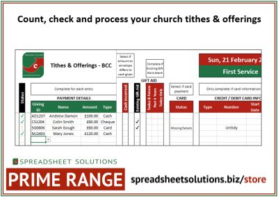 Tithes & Offering Capture (Churches) – £180