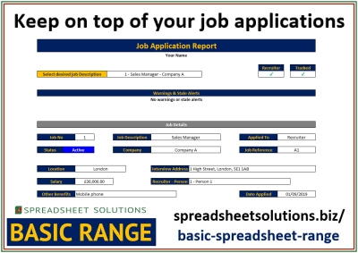 Job Application Tracker – £25