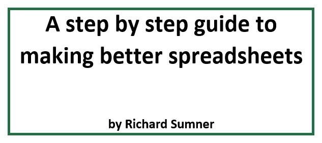 A step by step guide to making better spreadsheets free ebook