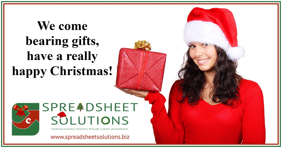 Spreadsheet Solutions - Merry Christmas Gifts