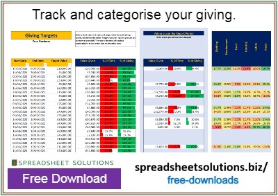 Spreadsheet Solutions - Giving Tracker