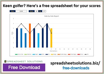 Spreadsheet Solutions - Golf Scorecard Manager