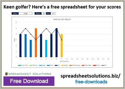 Spreadsheet Solutions - Golf Scorecard Manager Spreadsheet Solutions - Golf Scorecard Manager