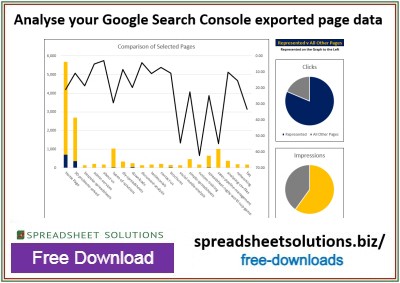 Spreadsheet Solutions - Google Search Console Page Report