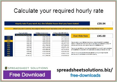 Spreadsheet Solutions - Hourly Rate Calculator