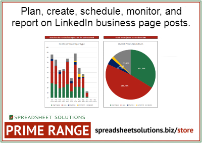 Spreadsheet Solutions - LinkedIn Business Marketing Report