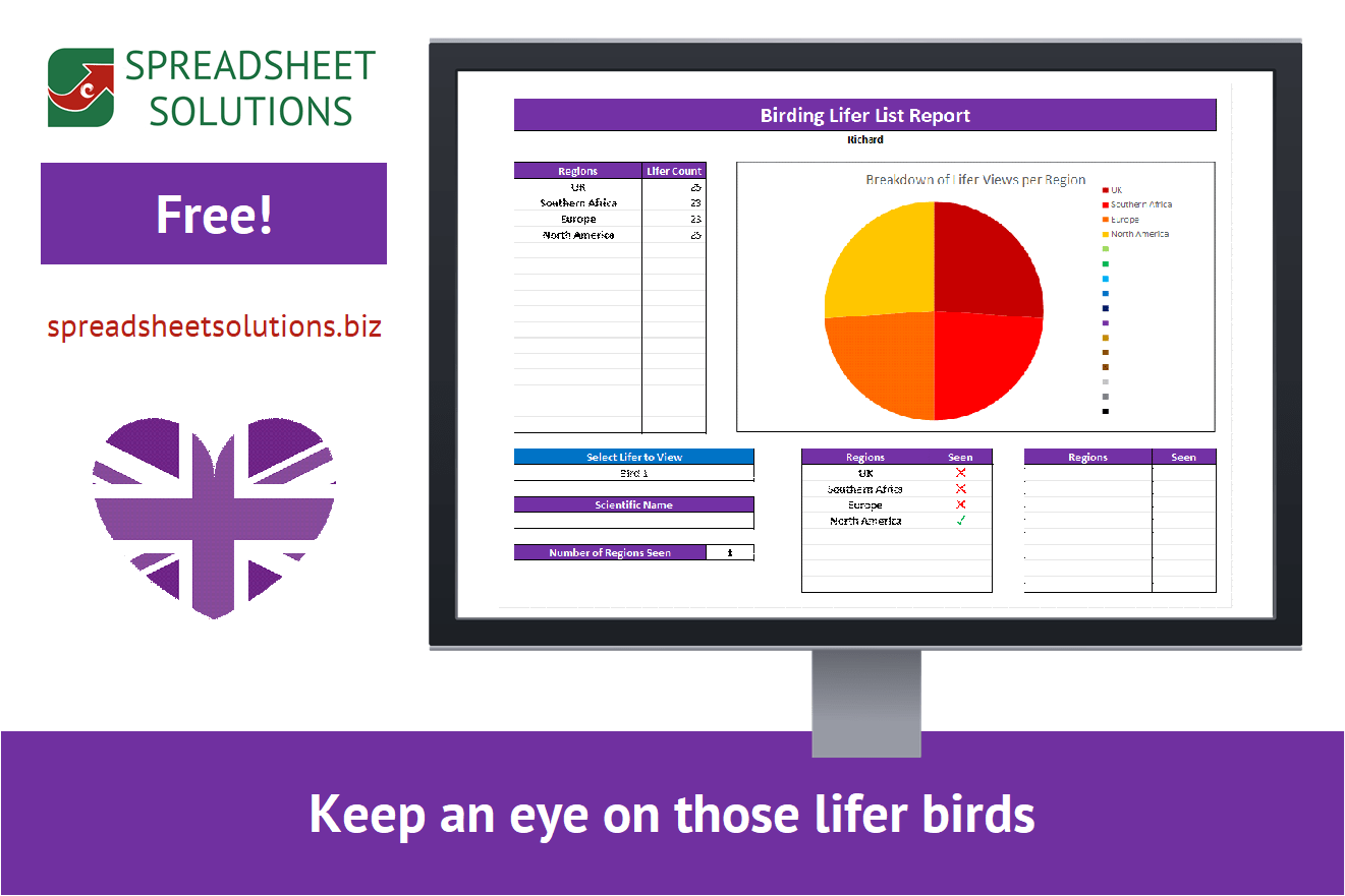 Spreadsheet Solutions - Birding Life List