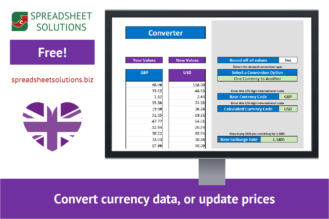 Spreadsheet Solutions - Currency Converter & Updater