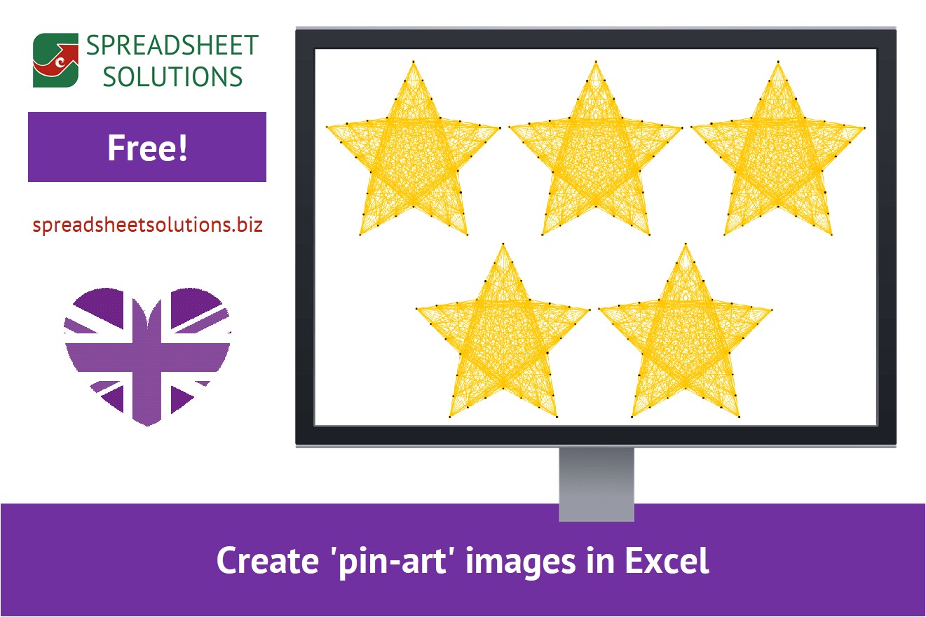 Spreadsheet Solutions - Spreadsheet Pin Art Template
